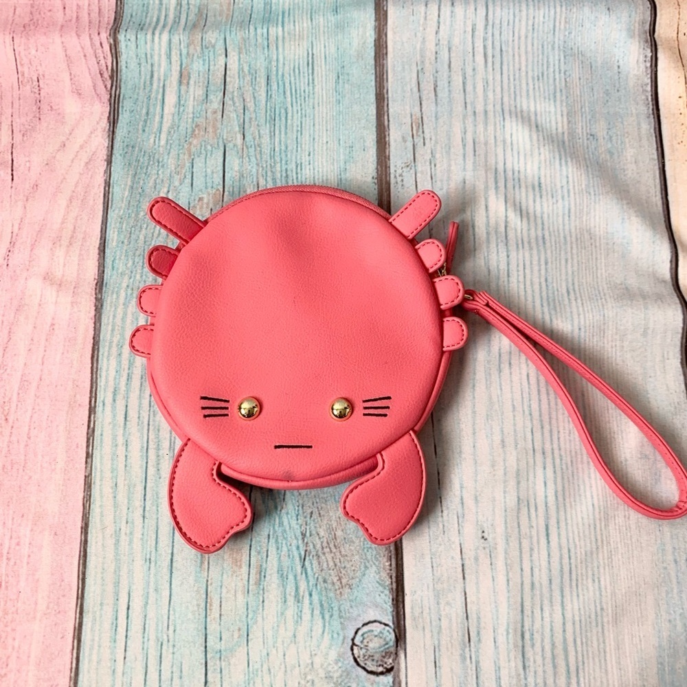 Charming Betsy Johnson Pink Crab Wristlet - Picture 1 of 7